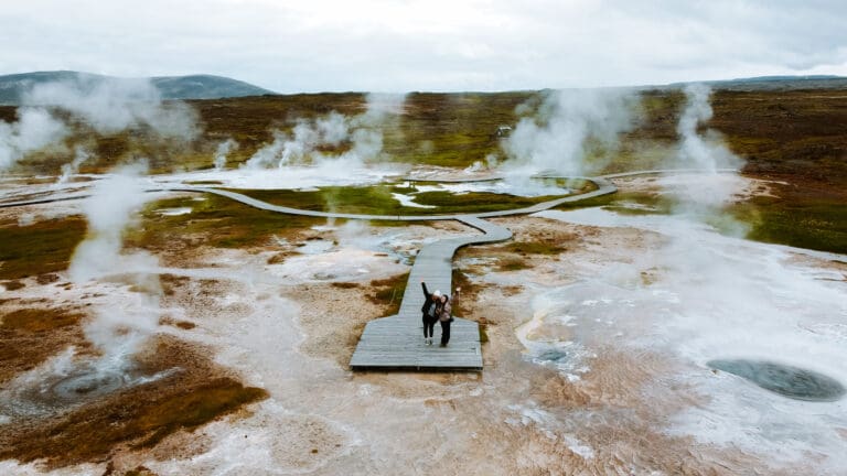 Paysage lors d'un voyage en islande